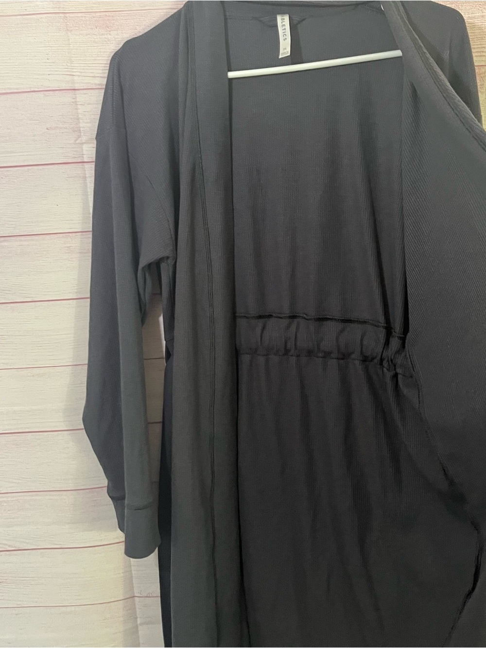 Fabletics Gray Belted Lounge Robe Size Medium‎ - Picture 6 of 7